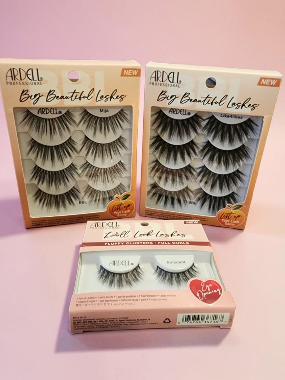 Ardell Lash Lot – Big Beautiful & Doll Look Styles (NIB)